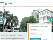 Tablet Screenshot of myanmarholidayhotel.com